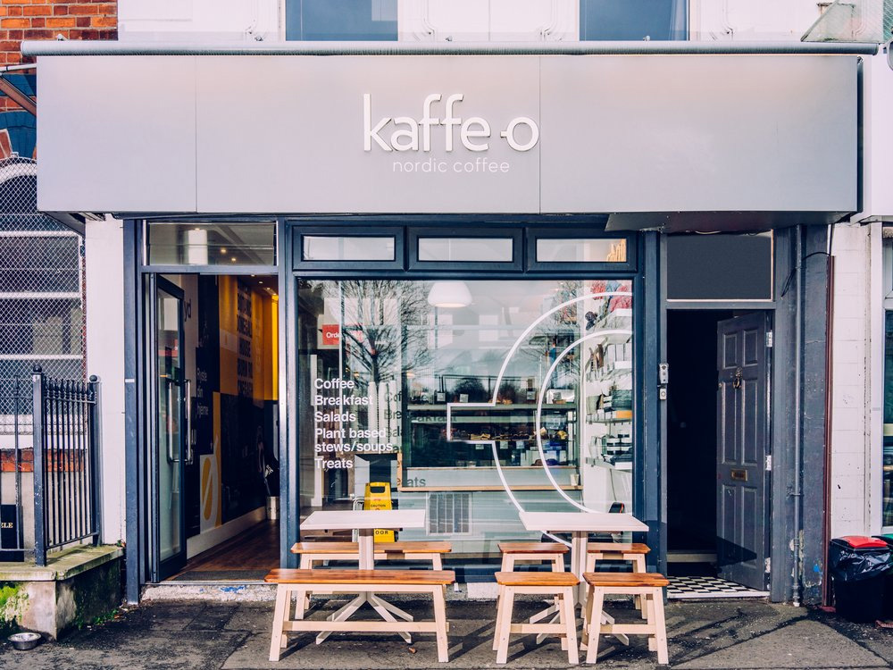 An image of outside Kaffe-O coffee shop