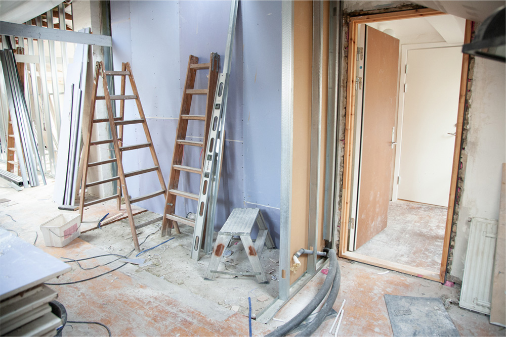 An image of property renovations
